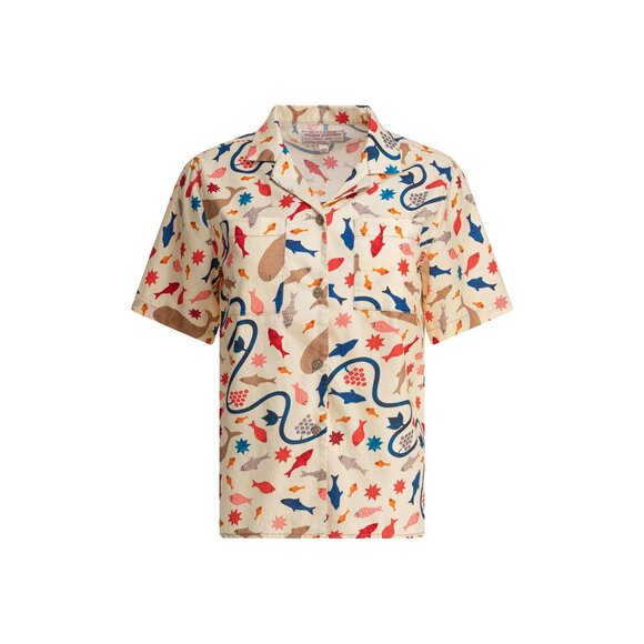 Filson W's S/s Twill Camp Shirt for Women Label Size S